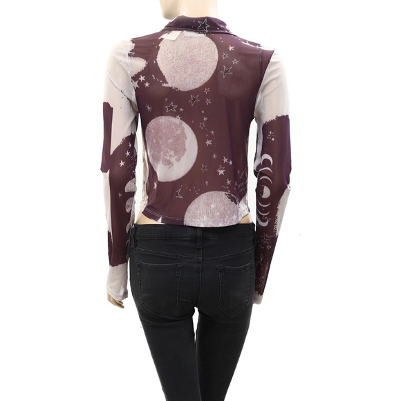 Free People We The Free Moon and stars mesh top - Picture 3 of 5